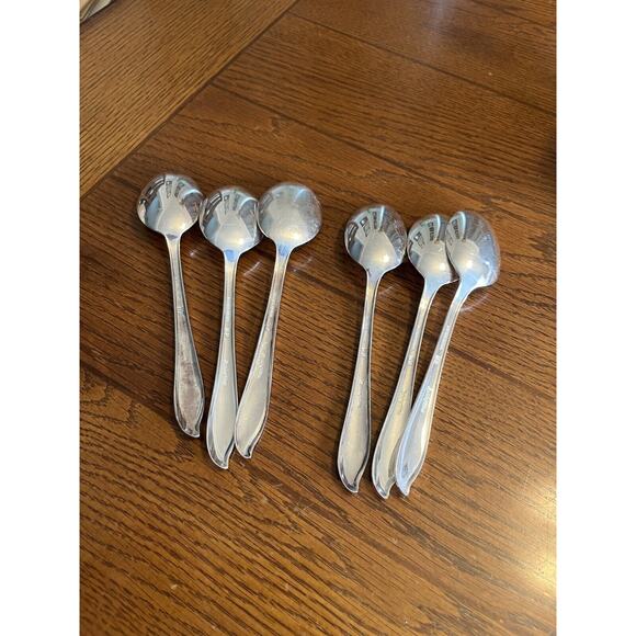Springtime Set Of 6 Serving Tablespoons 1847 Rogers Bros International 1957 - Picture 6 of 8
